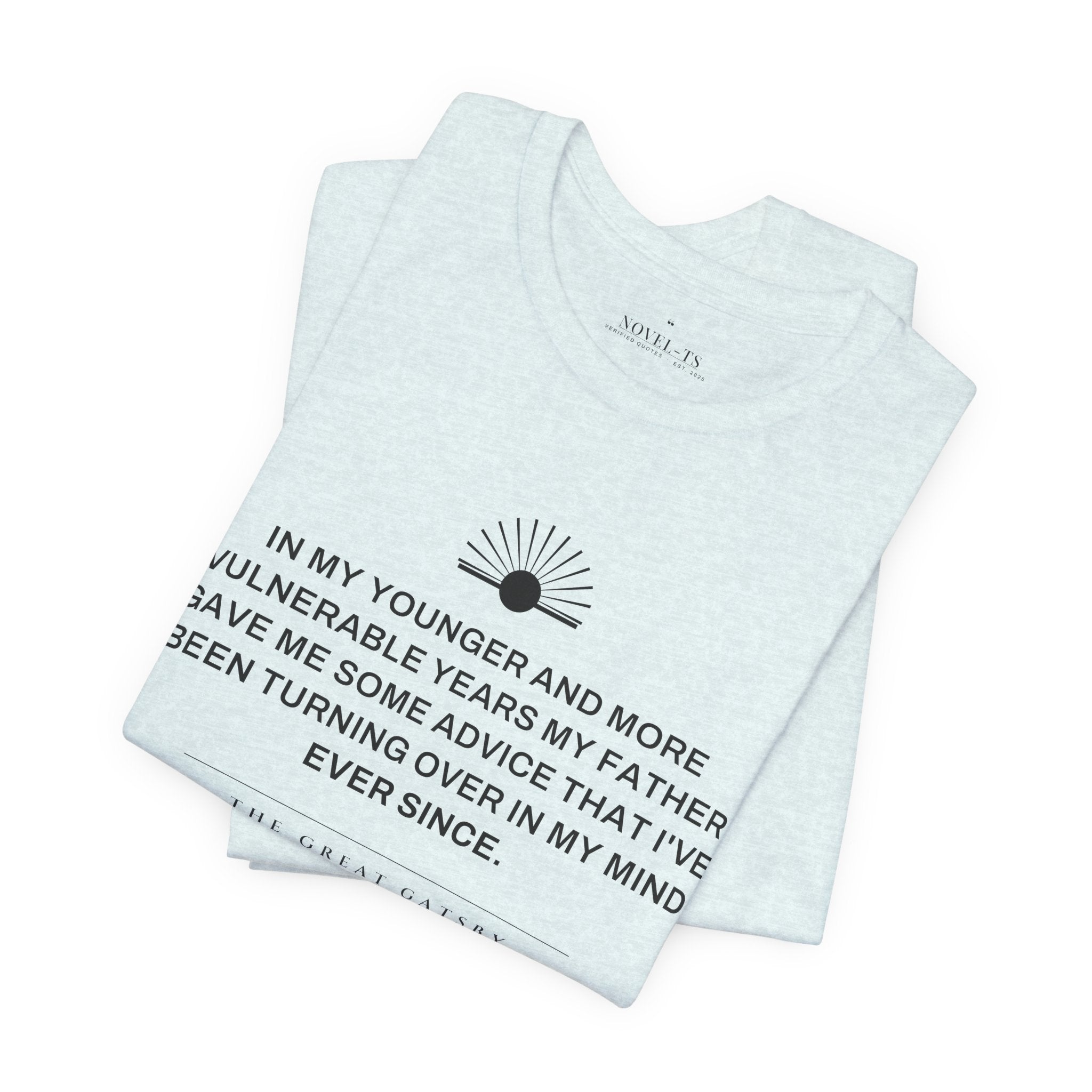 In My Younger and More Vulnerable Years — The Great Gatsby First Line T-Shirt | White