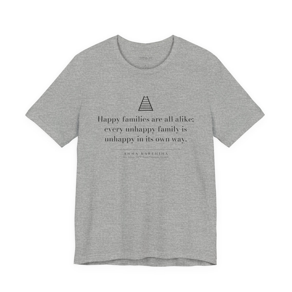 Happy Families Are All Alike — Anna Karenina First Line T-Shirt | White
