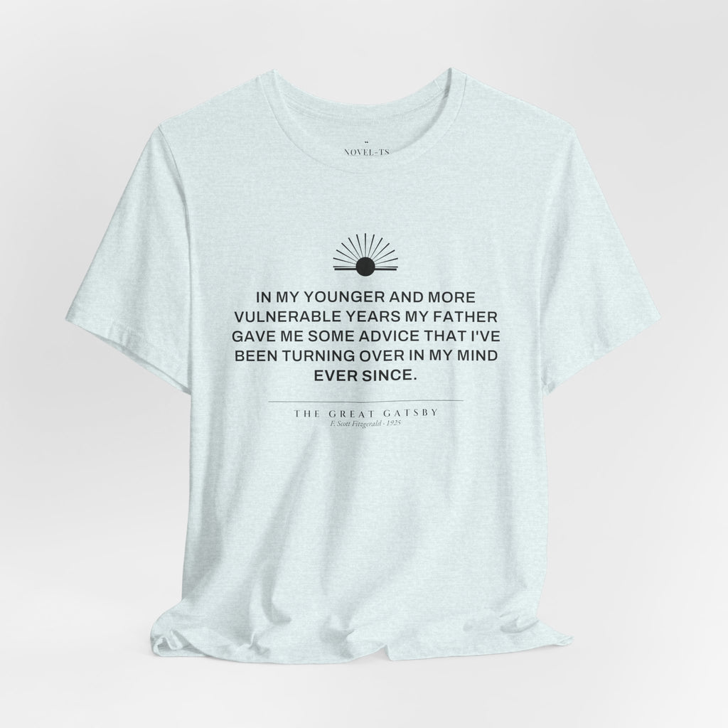 In My Younger and More Vulnerable Years — The Great Gatsby First Line T-Shirt | White