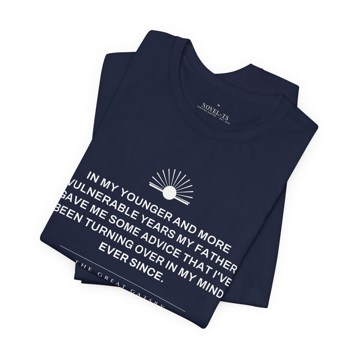 In My Younger and More Vulnerable Years — The Great Gatsby First Line T-Shirt | Black