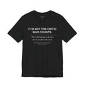 The Man in the Arena — Theodore Roosevelt Quote T-Shirt | Black