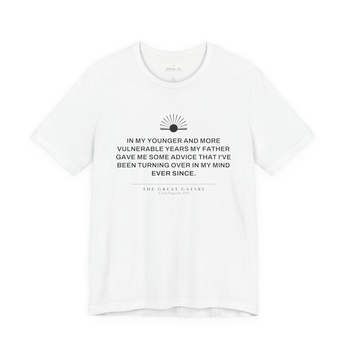 In My Younger and More Vulnerable Years — The Great Gatsby First Line T-Shirt | White