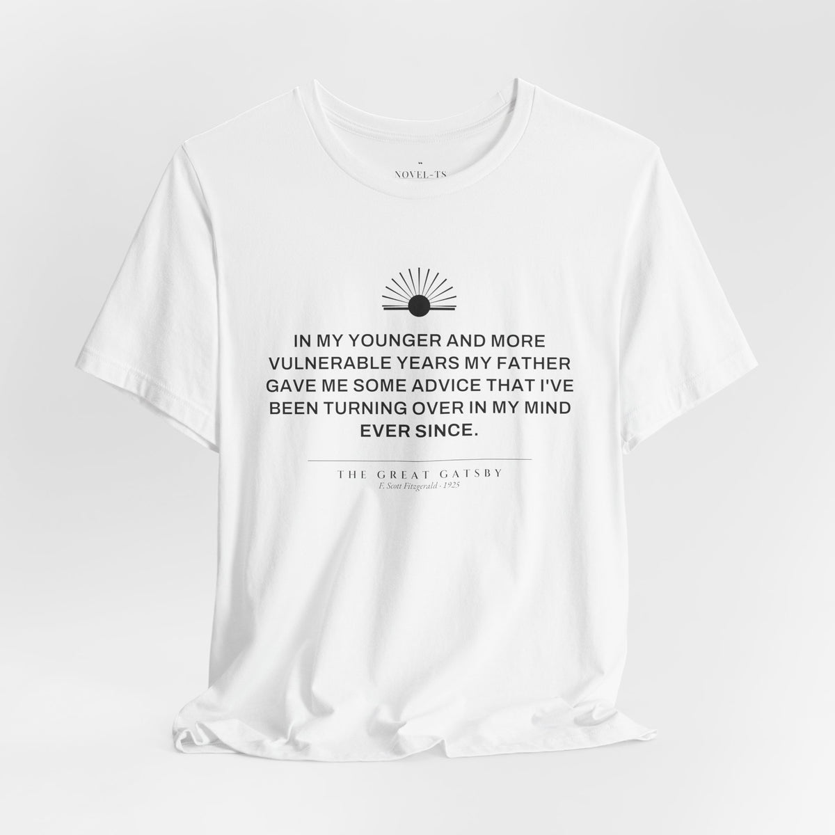 In My Younger and More Vulnerable Years — The Great Gatsby First Line T-Shirt | White