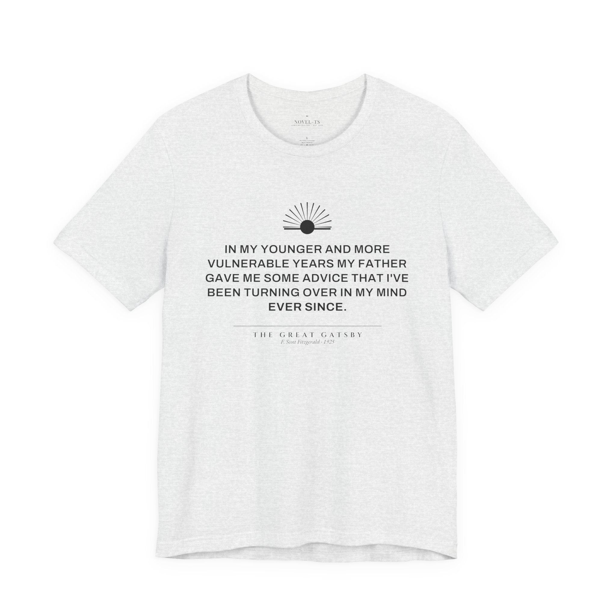In My Younger and More Vulnerable Years — The Great Gatsby First Line T-Shirt | White