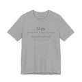Hope Is the Thing With Feathers — Emily Dickinson Quote T-Shirt | White